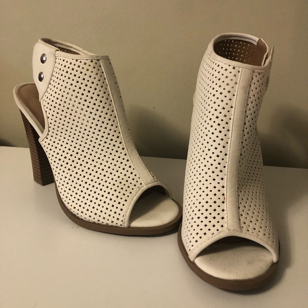 Stacked heel sandals